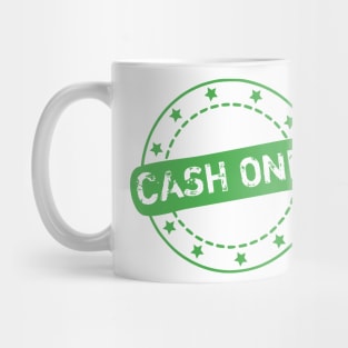 Cash Only Stamp Icon Mug